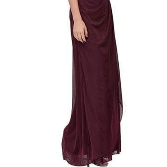 NWT Eureka Fashion R216SC Evening Dress Chiffon Red Size S - Picture 2 of 6
